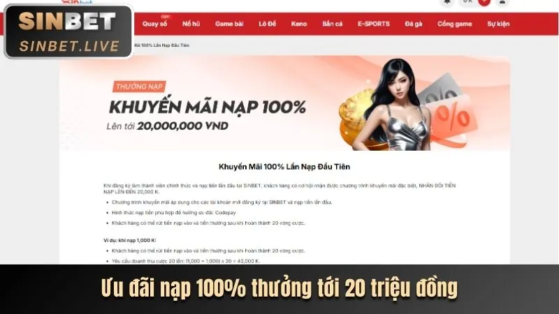 Thưởng Chào Mừng 13win Casino
